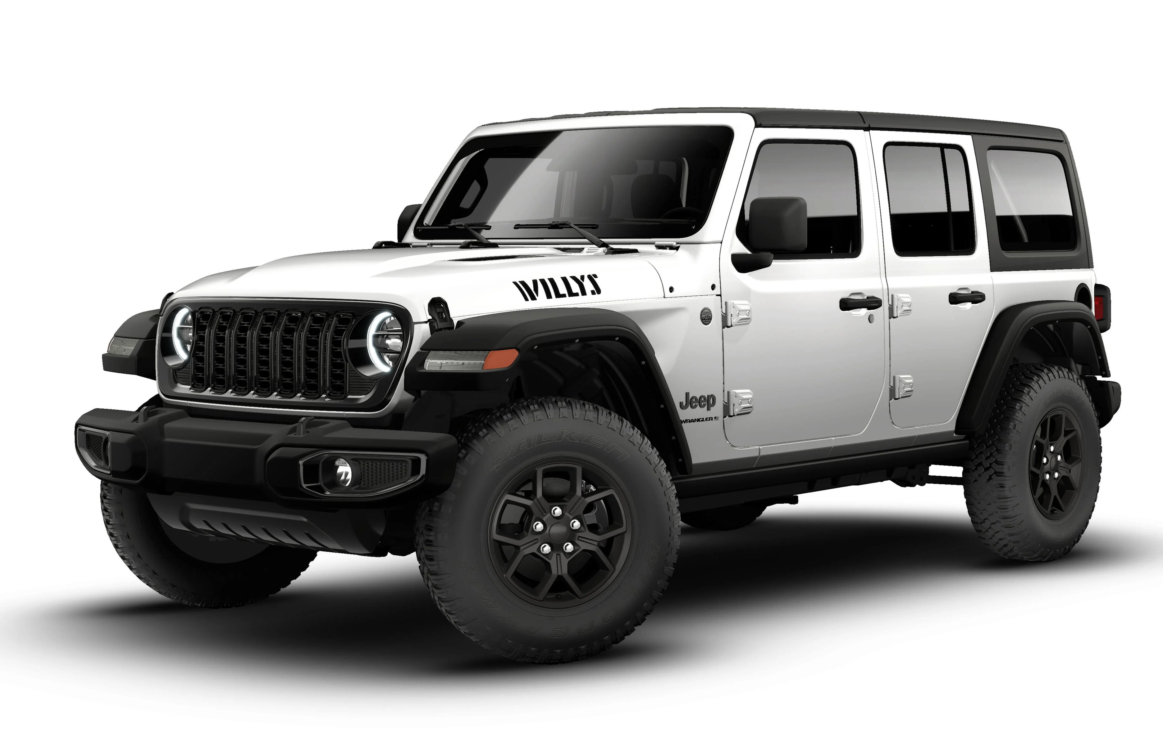 New 2026 Bright White Clear-Coat Exterior Paint Jeep Willys image 1