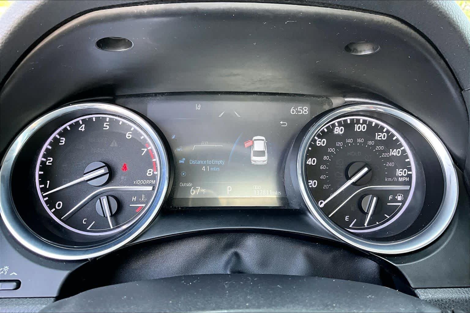 Used 2020 Blue Streak Metallic Toyota SE image 24