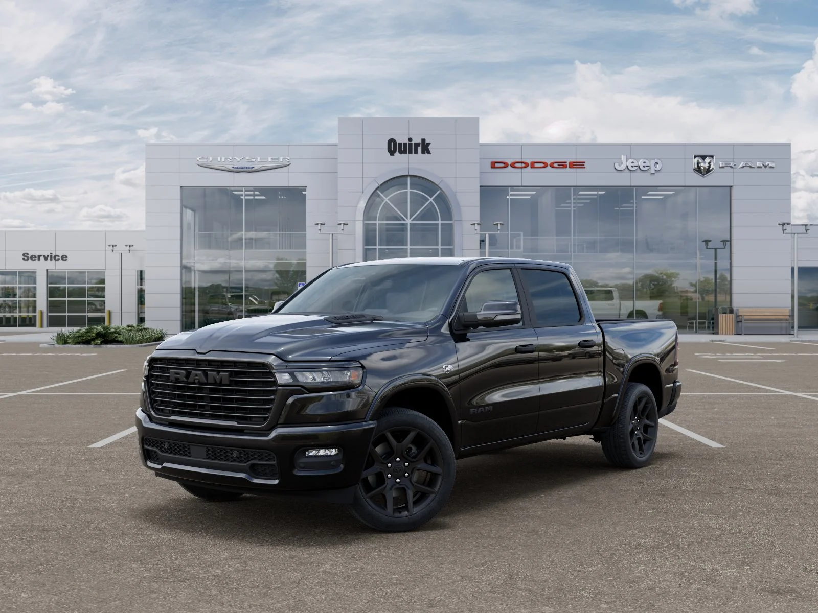 New 2026 Diamond Black Crystal Pearl-Coat Exterior Paint RAM Laramie image 27