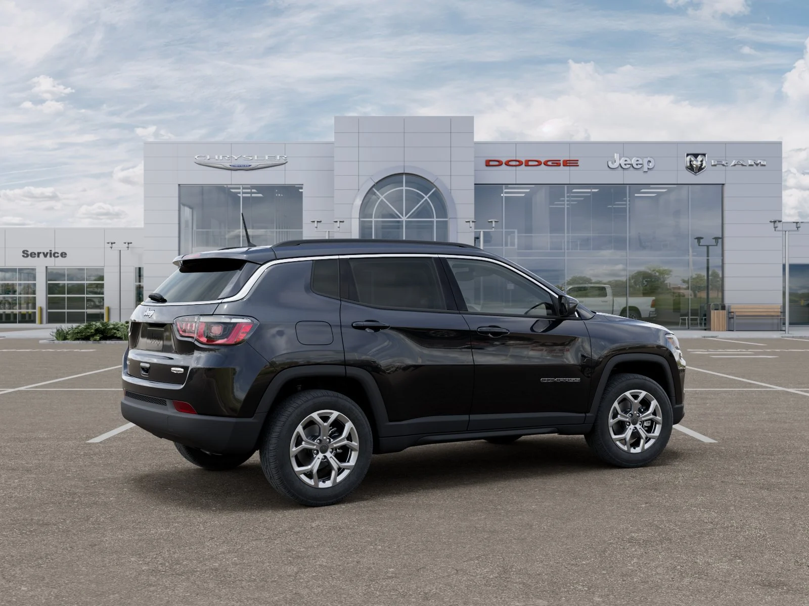 New 2026 Diamond Black Crystal Pearlcoat Jeep Latitude image 38