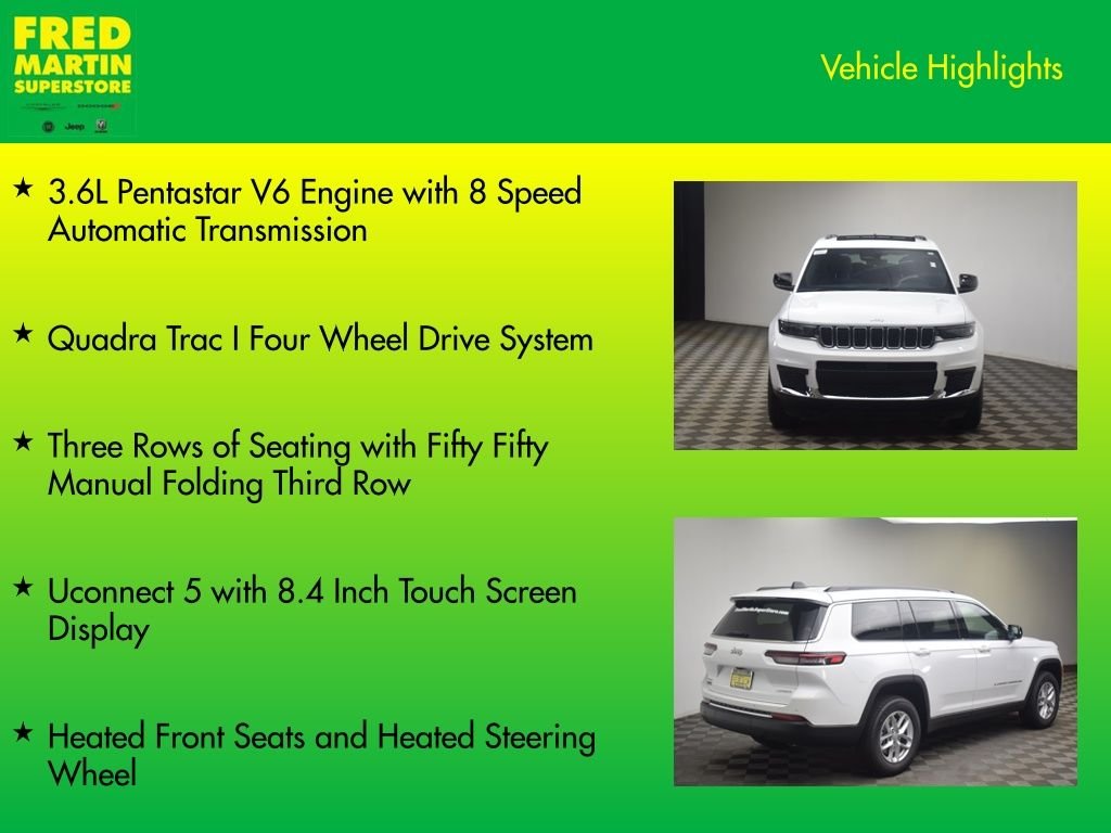 New 2026 Bright White Clear-Coat Exterior Paint Jeep Laredo X image 7