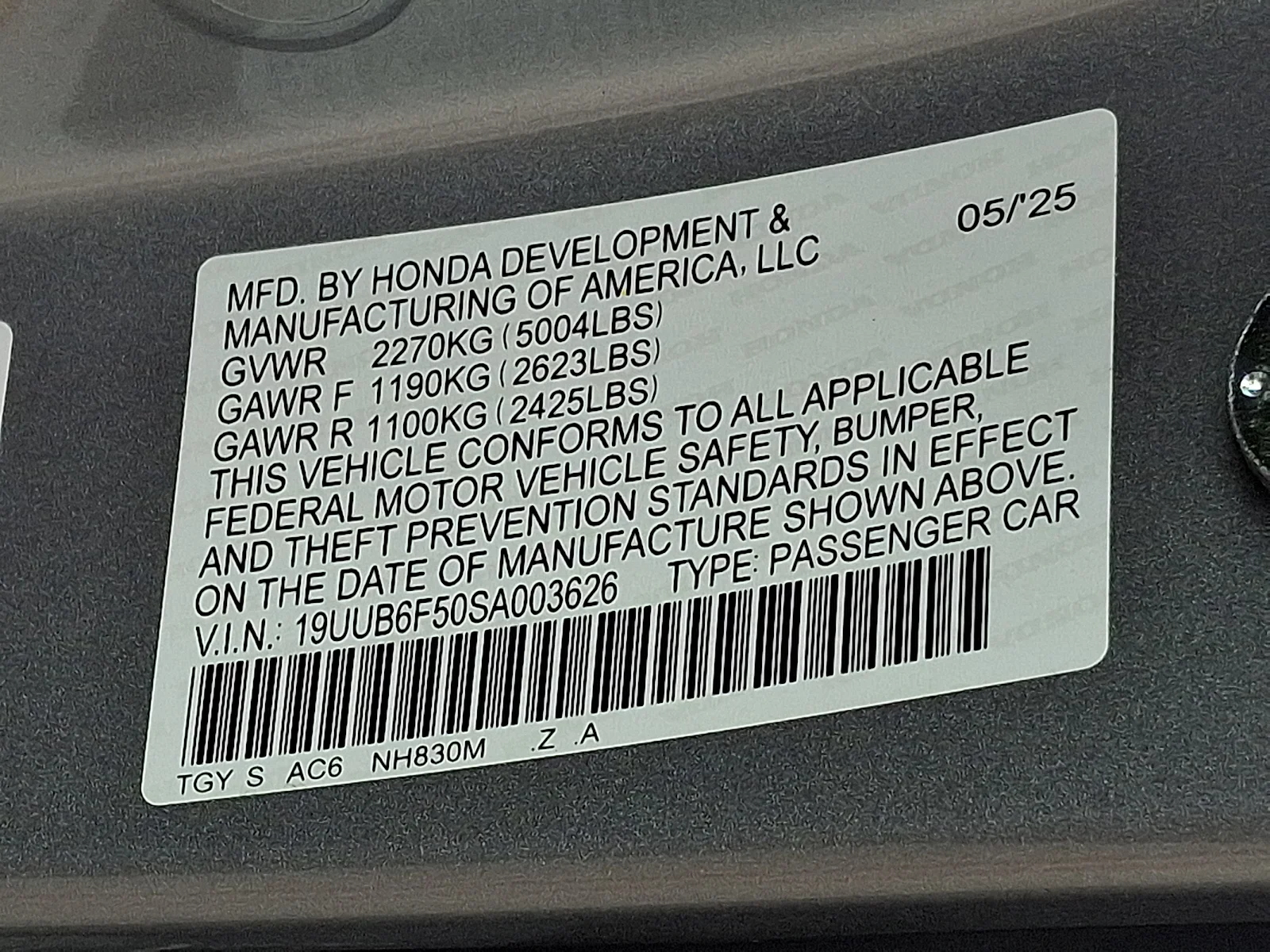 Certified Used 2025 Lunar Silver Metallic Acura SH-AWD A-SPEC image 27
