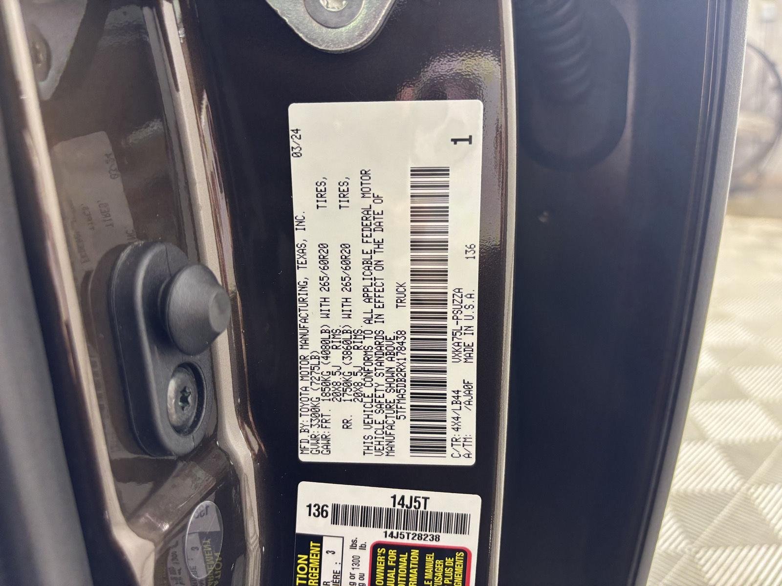 Used 2024 Smoked Mesquite Toyota 1794 Edition image 27