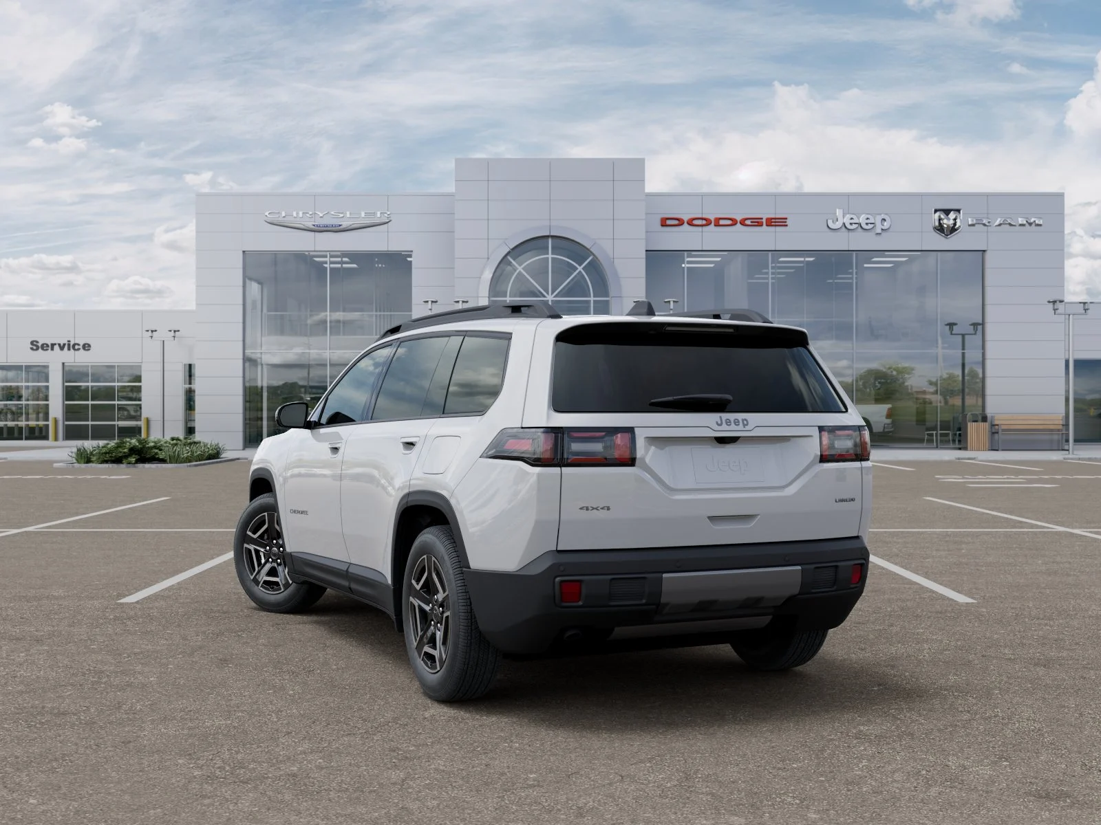 New 2026 Bright White Clear-Coat Exterior Paint Jeep Laredo image 43