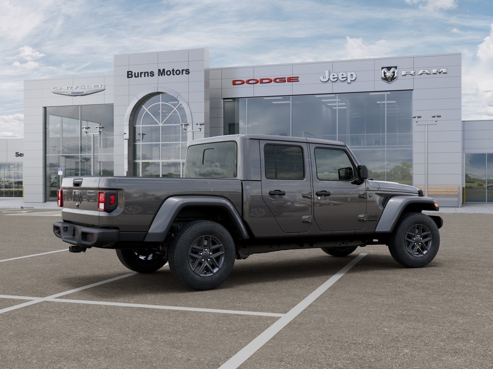 New 2026 Granite Crystal Metallic Clear-Coat Exterior Paint Jeep Sport S Dark Sky image 30