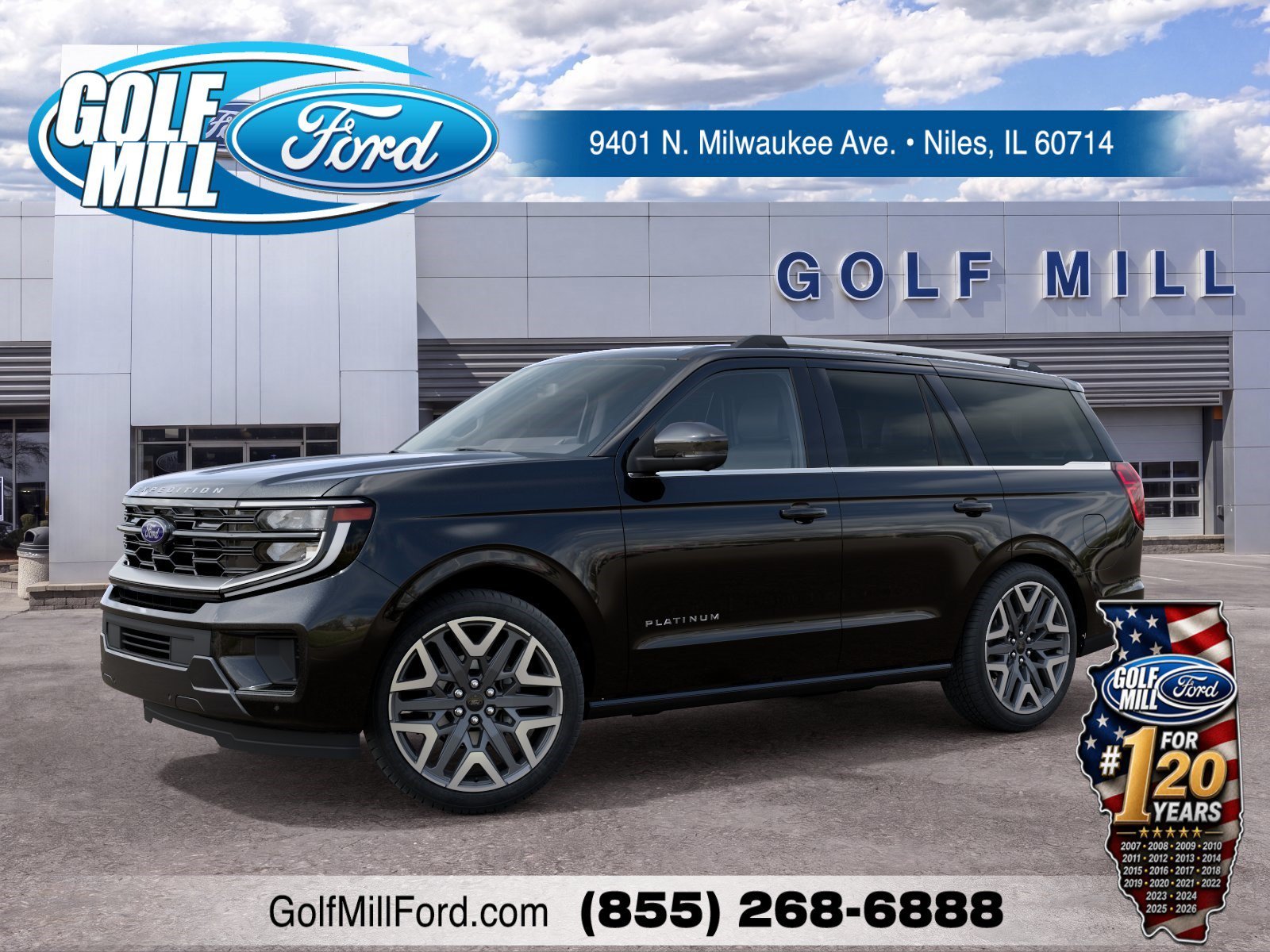 New 2027 Agate Black Metallic Ford Platinum image 1