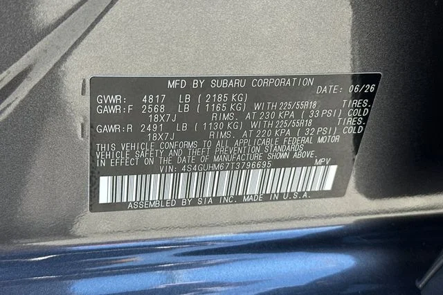 New 2026 MAGNETITE GRAY PEARL Subaru Limited image 24