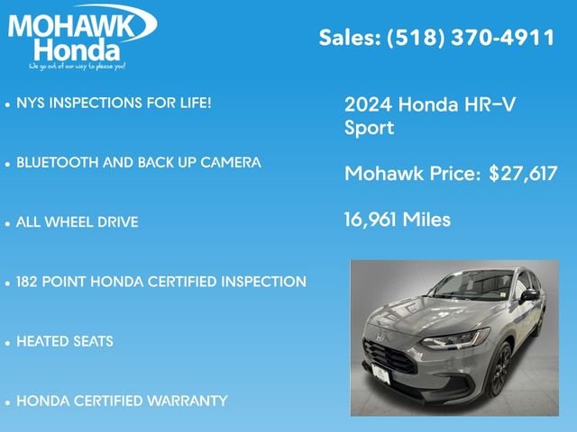 Certified Used 2024 Urban Gray Pearl Honda Sport image 8