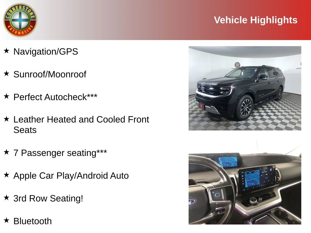 Used 2025 Ford Expedition Platinum with VIN 1FMJU1M87SEA18821 for sale in Elk River, Minnesota