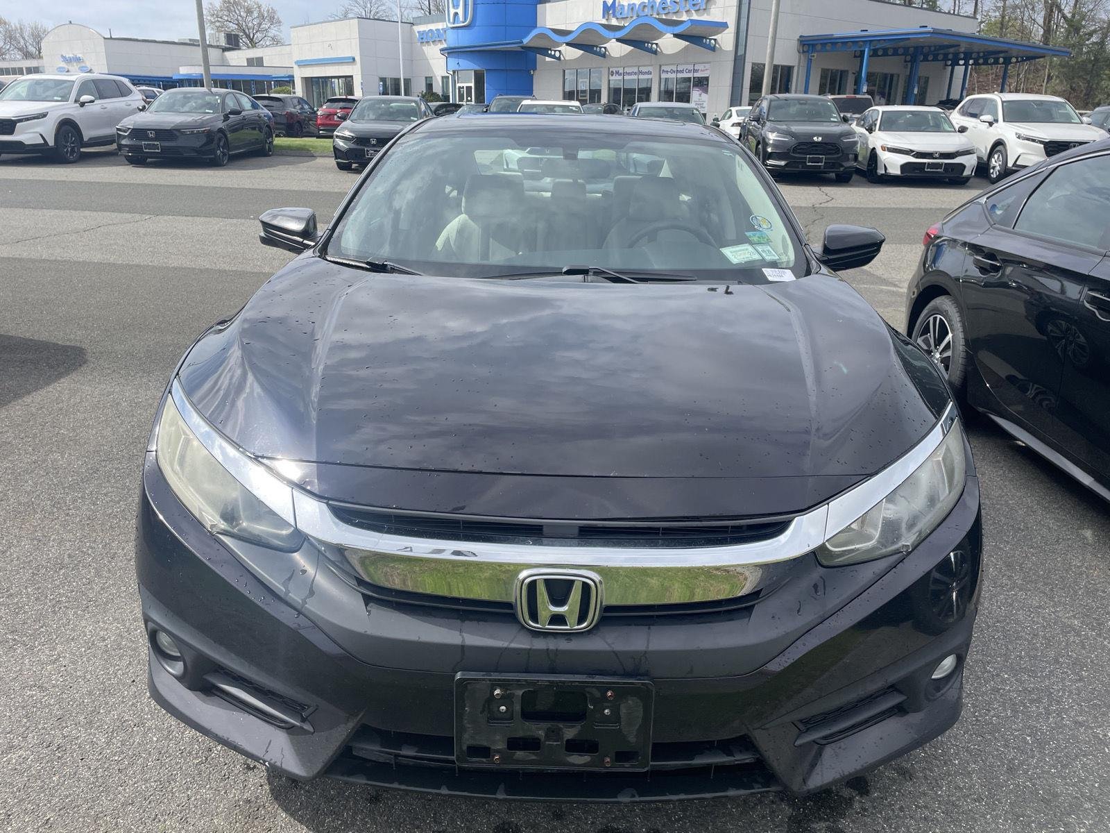 Used 2016 Honda Civic EX-T with VIN 2HGFC1F32GH644549 for sale in Manchester, CT