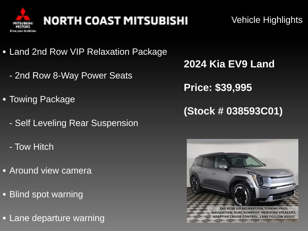 Used 2024 Kia EV9 Land with VIN KNDADFS51R6038593 for sale in Bedford, OH