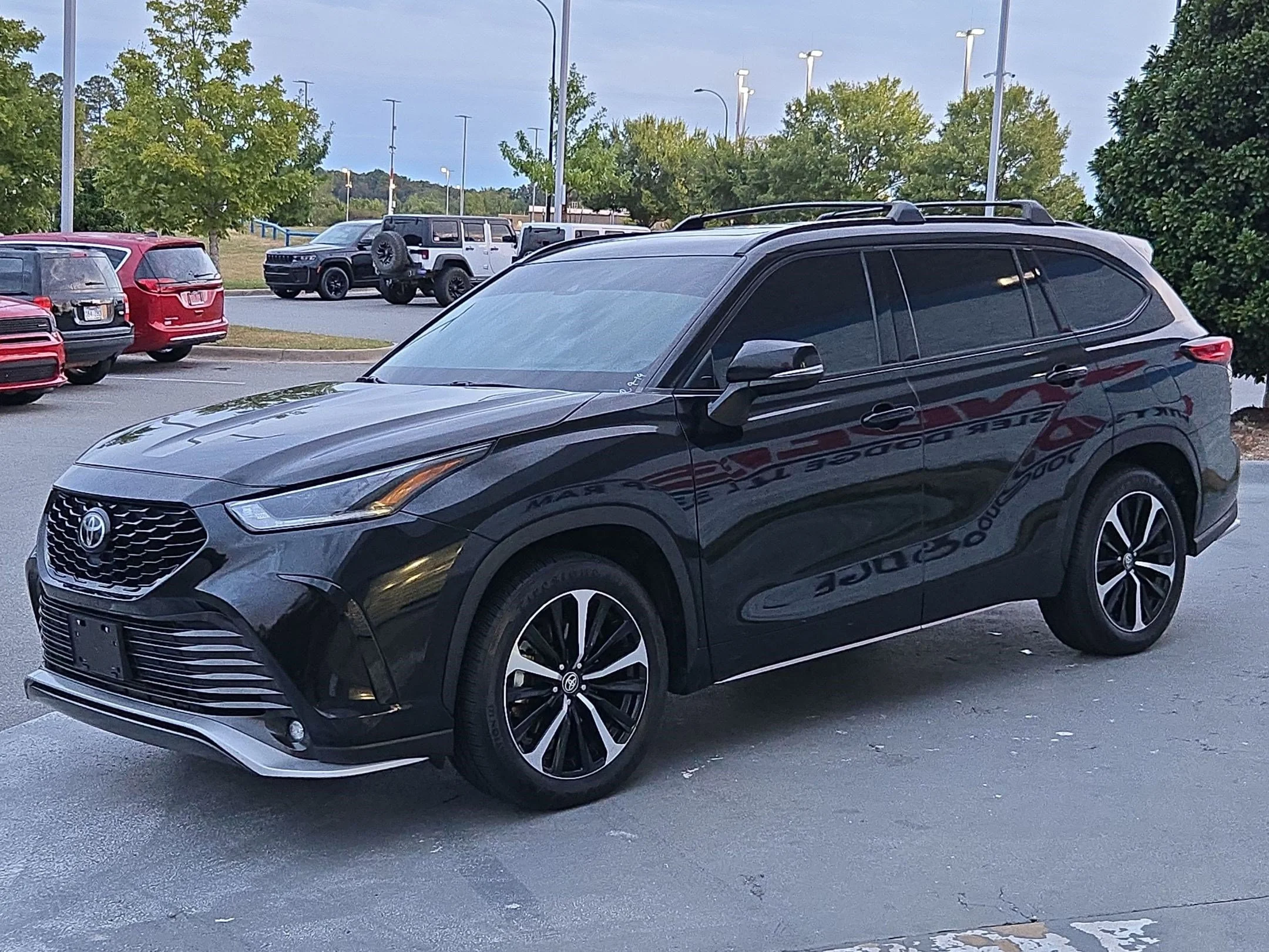 Used 2021 Midnight Black Metallic Toyota XSE image 3