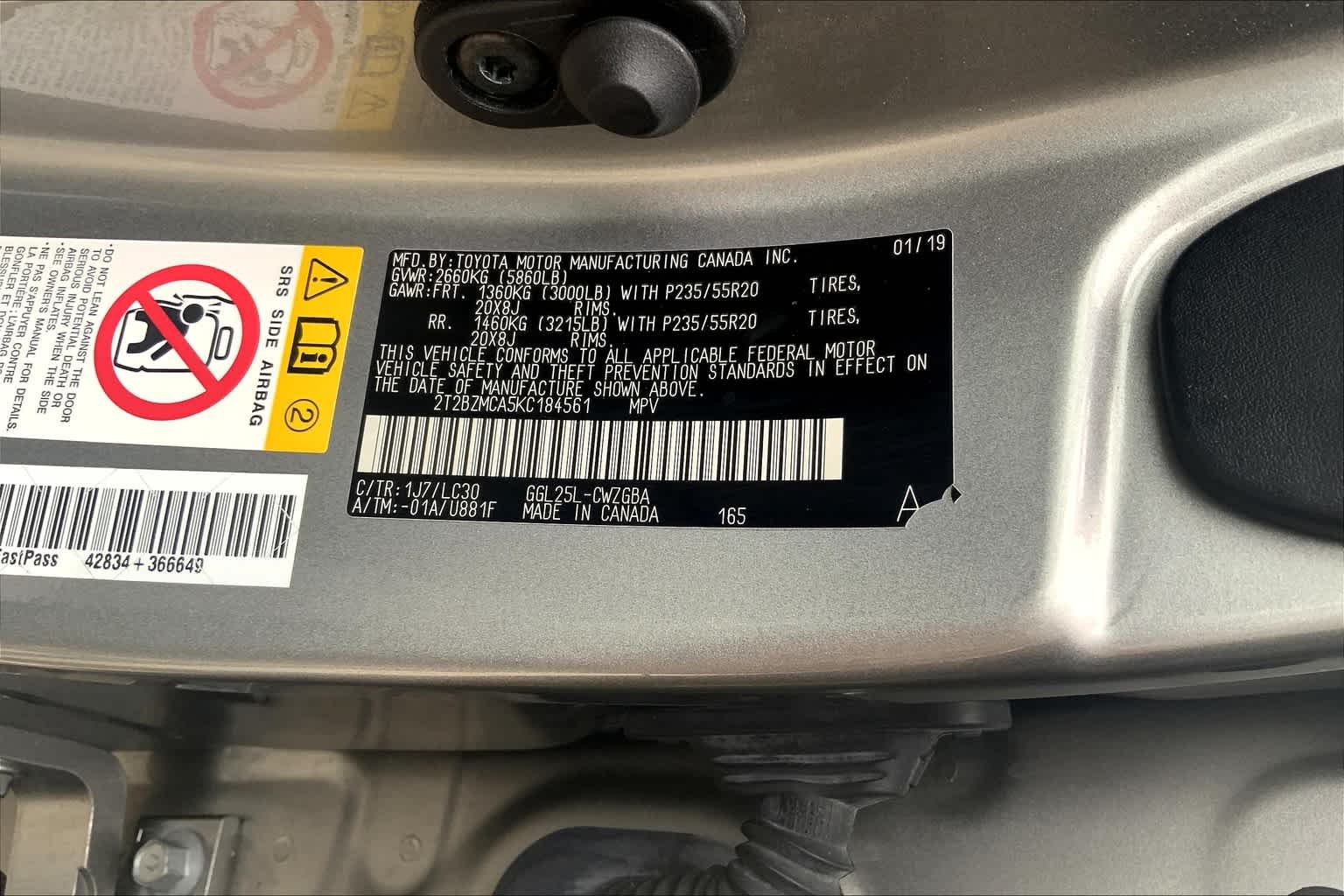 Used 2019 Atomic Silver Lexus F SPORT image 37