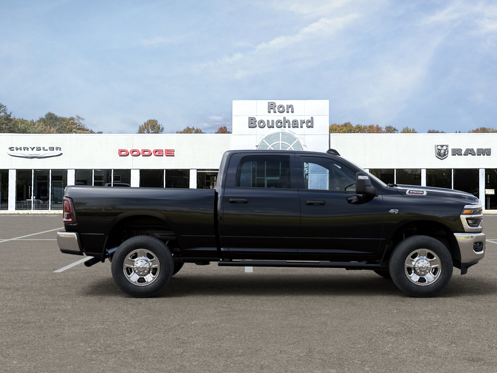 New 2027 Diamond Black Crystal Pearl-Coat Exterior Paint RAM Tradesman image 47