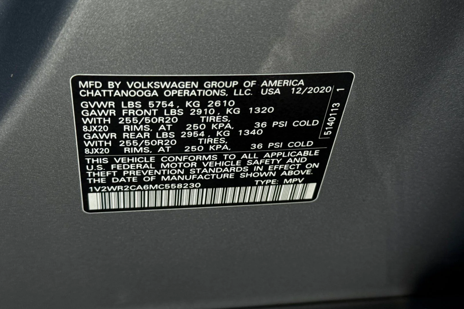 Certified Used 2021 Pyrite Silver Metallic Volkswagen 3.6L V6 SE w/Technology image 35