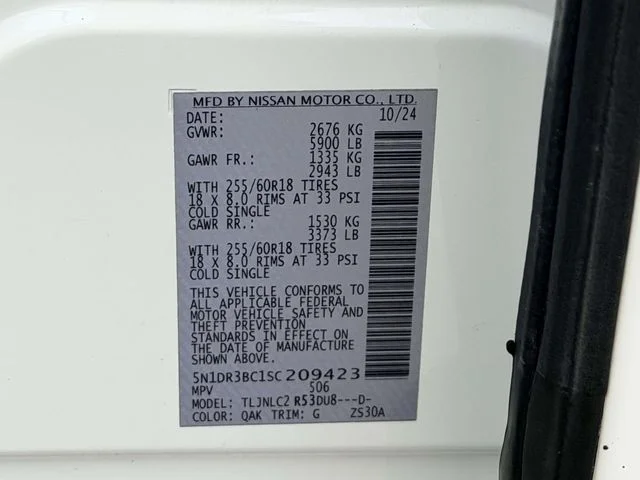 Used 2025 White Nissan SV image 25