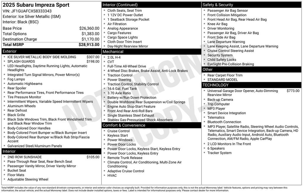 Used 2025 Silver Subaru Sport image 26