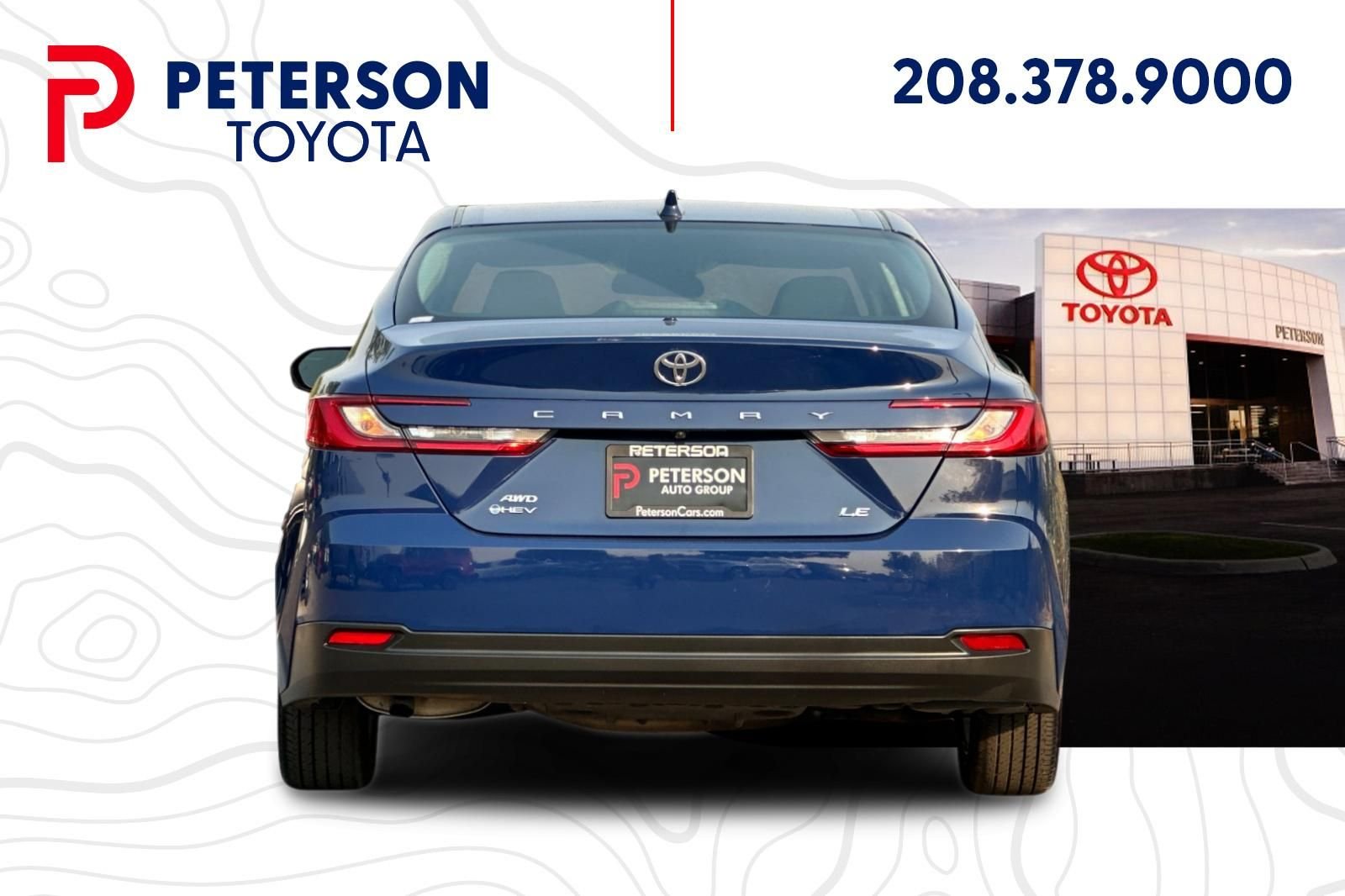 Used 2025 Blue Toyota LE image 4