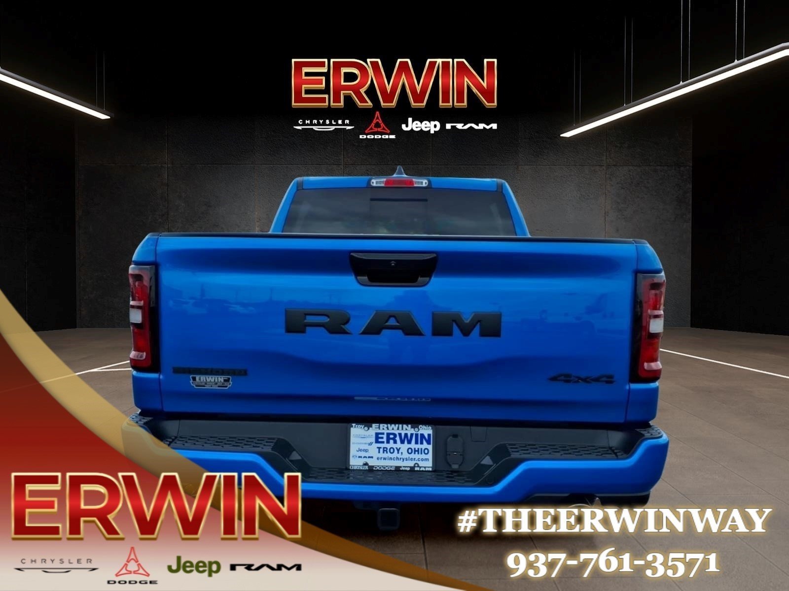 New 2026 Hydro Blue Pearlcoat RAM Big Horn image 4