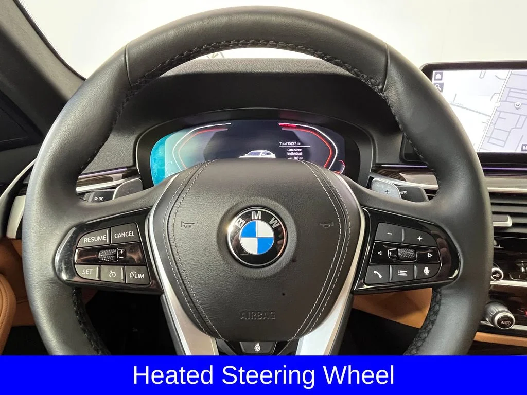 Certified Used 2023 Mineral White Metallic BMW 530i xDrive image 10