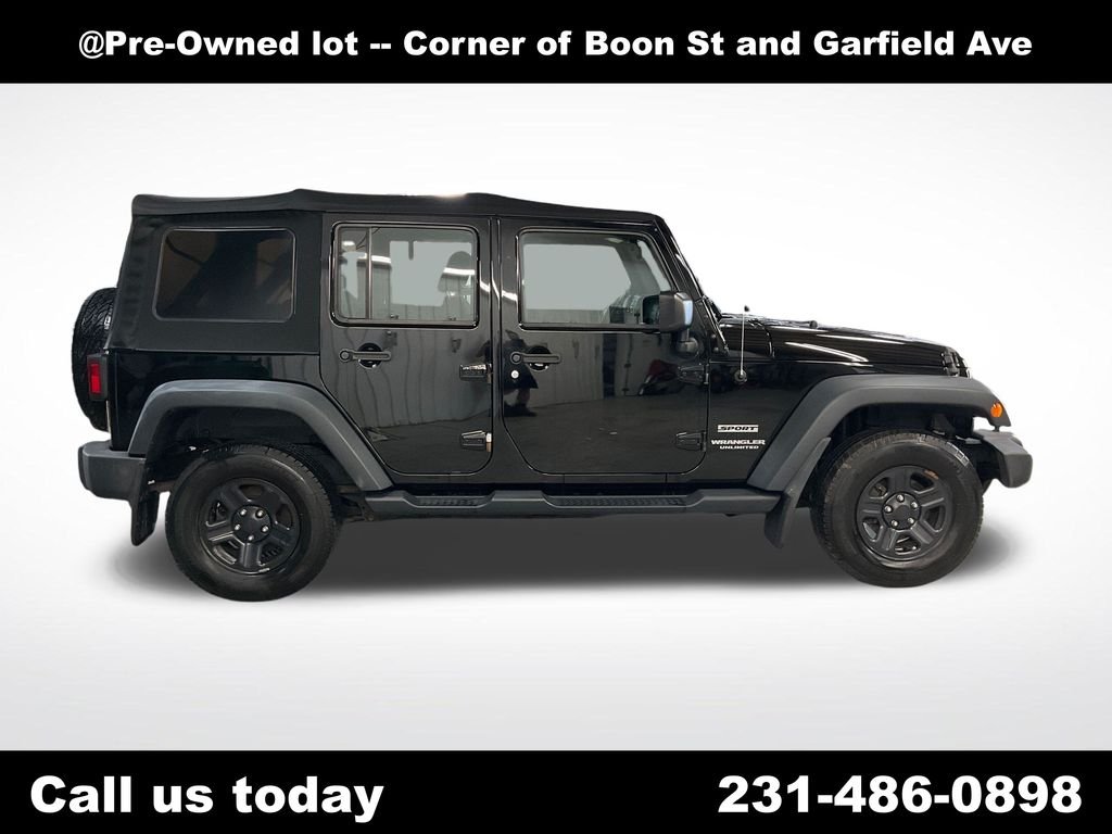 Used 2015 Black Jeep Unlimited Sport image 6