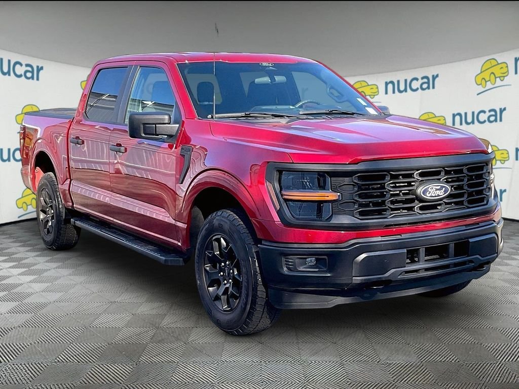 Used 2024 Rapid Red Metallic Tinted Clearcoat Ford STX SuperCrew image 1
