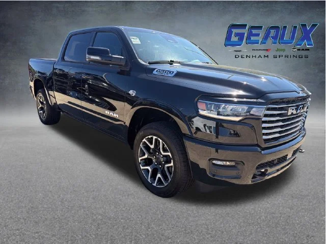 New 2027 Diamond Black Crystal Pearl-Coat Exterior Paint RAM Laramie image 1