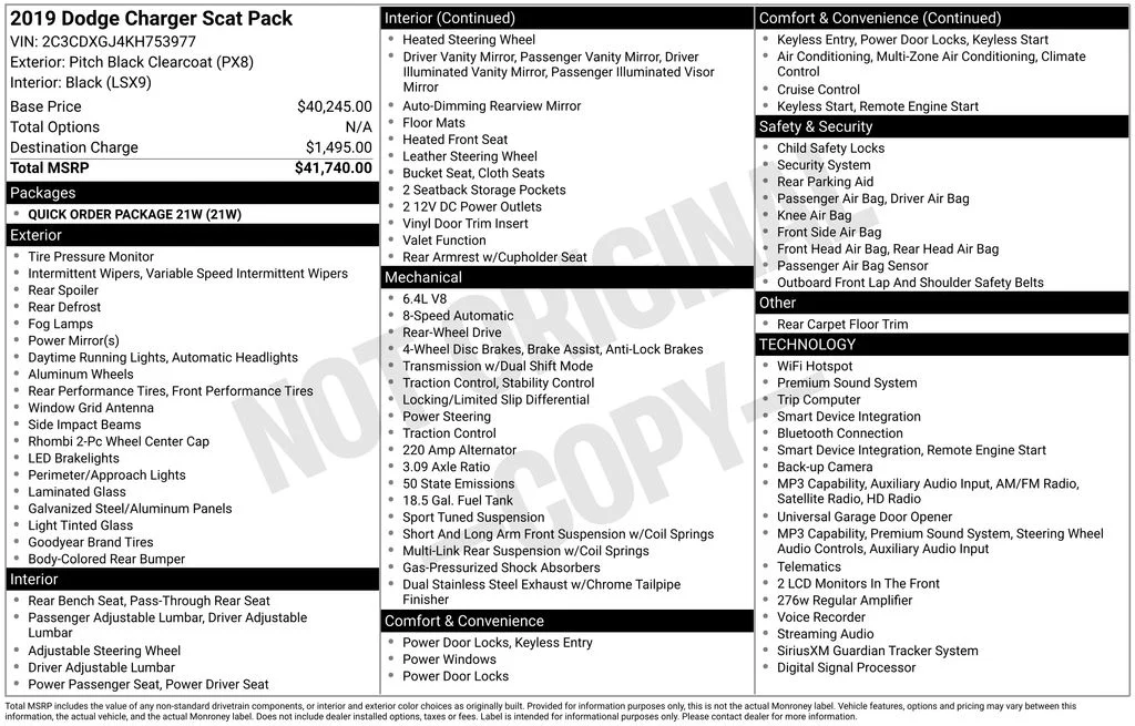 Used 2019 Black Dodge R/T Scat Pack image 32