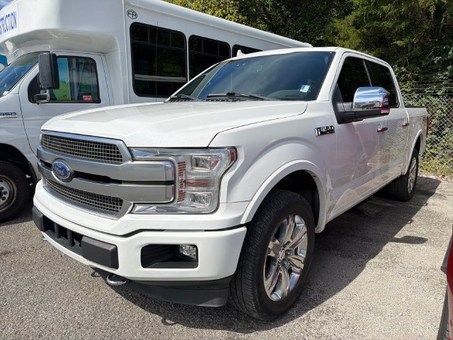 Used 2020 White Metallic Ford Platinum image 1