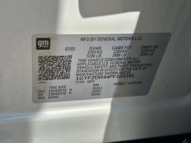 Used 2023 White Cadillac Premium Luxury image 17