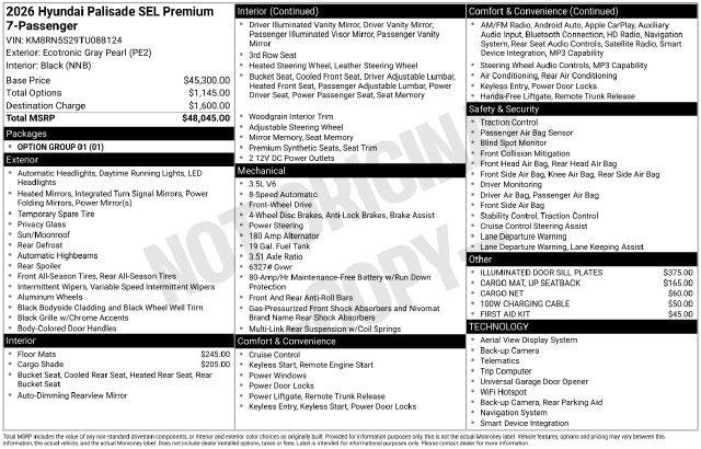 New 2026 Gray Hyundai SEL Premium FWD image 39