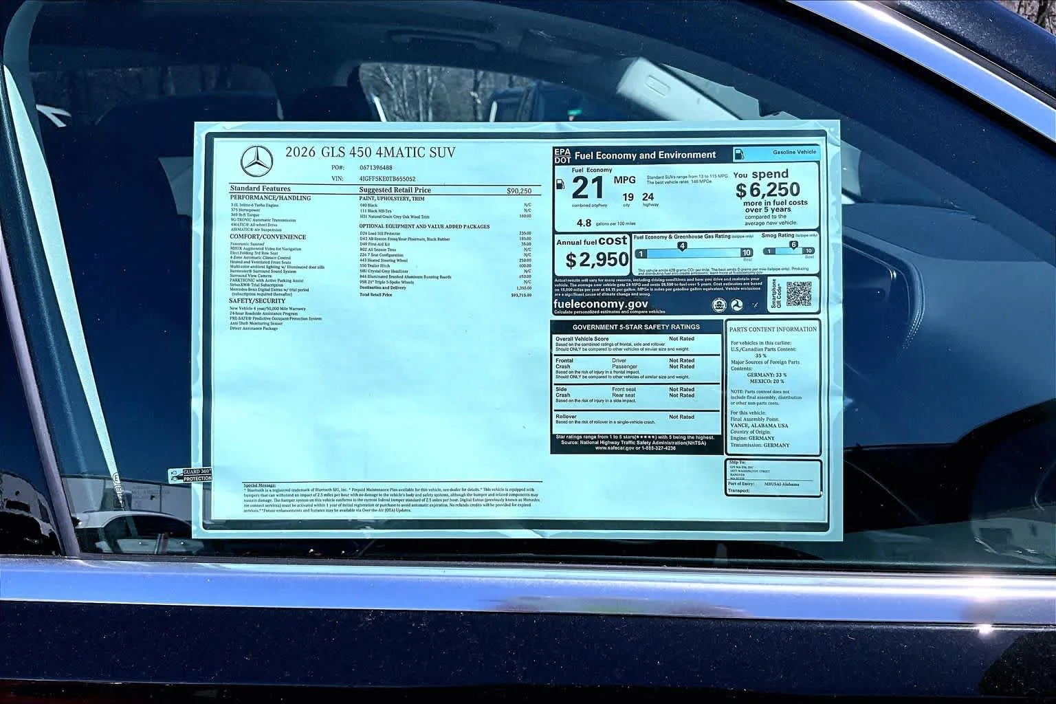 New 2026 040/Black Mercedes-Benz GLS 450 image 16
