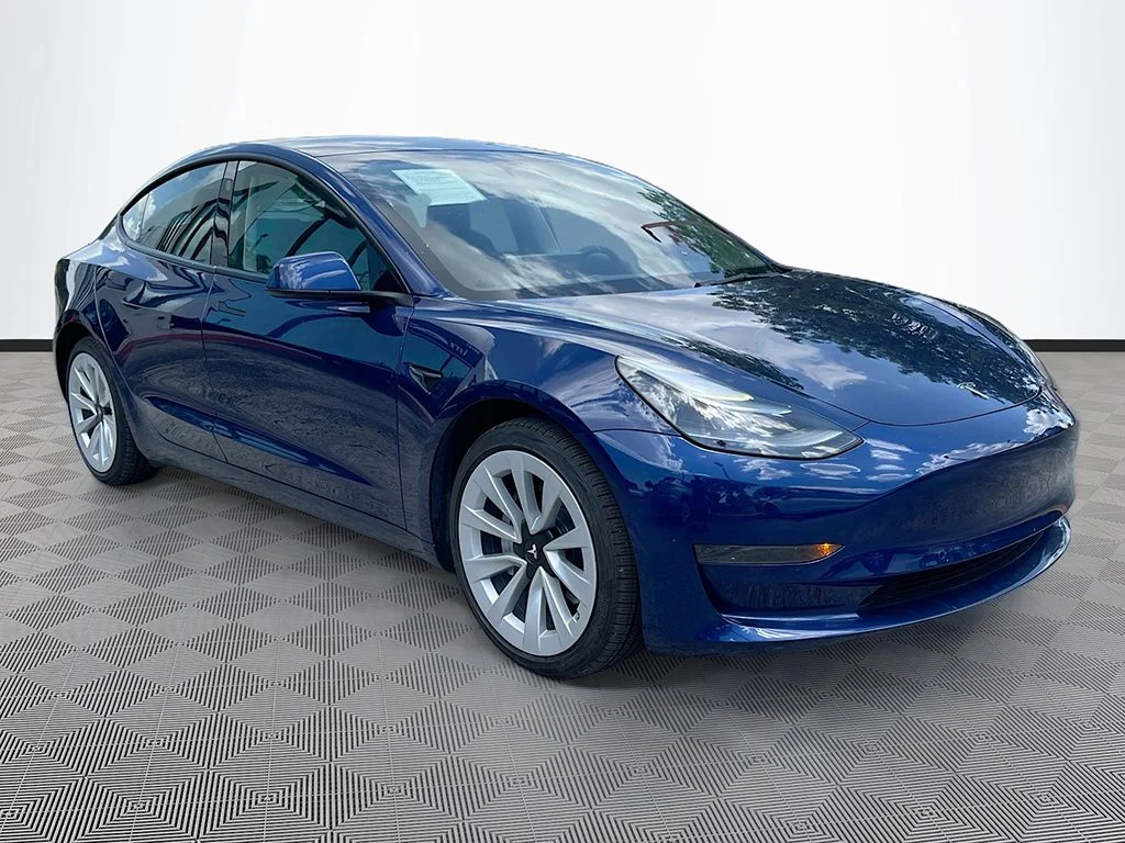 Used 2022 Tesla Model 3 Base with VIN 5YJ3E1EA5NF374196 for sale in Miami, FL