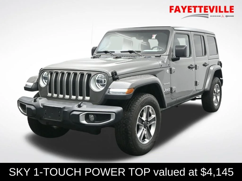 Used 2022 Gray Jeep Unlimited Sahara image 1