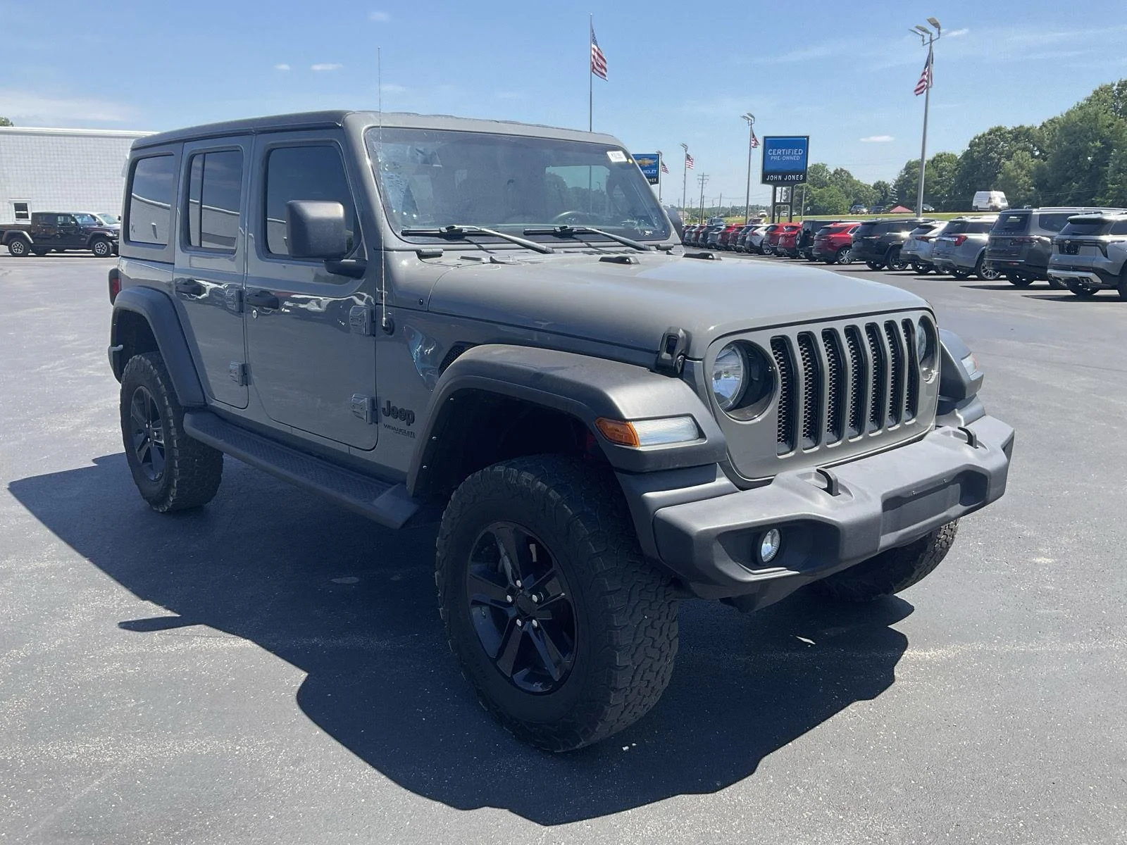 Used 2021 Sting-Gray Clearcoat Jeep Unlimited Sport Altitude image 3