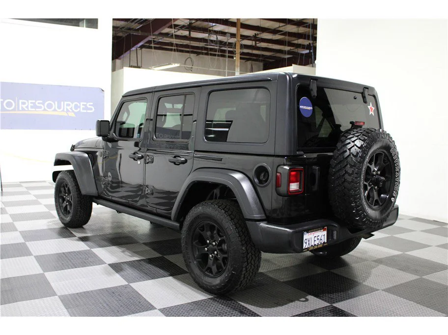 Used 2021 Black Clearcoat Jeep Unlimited Willys image 6
