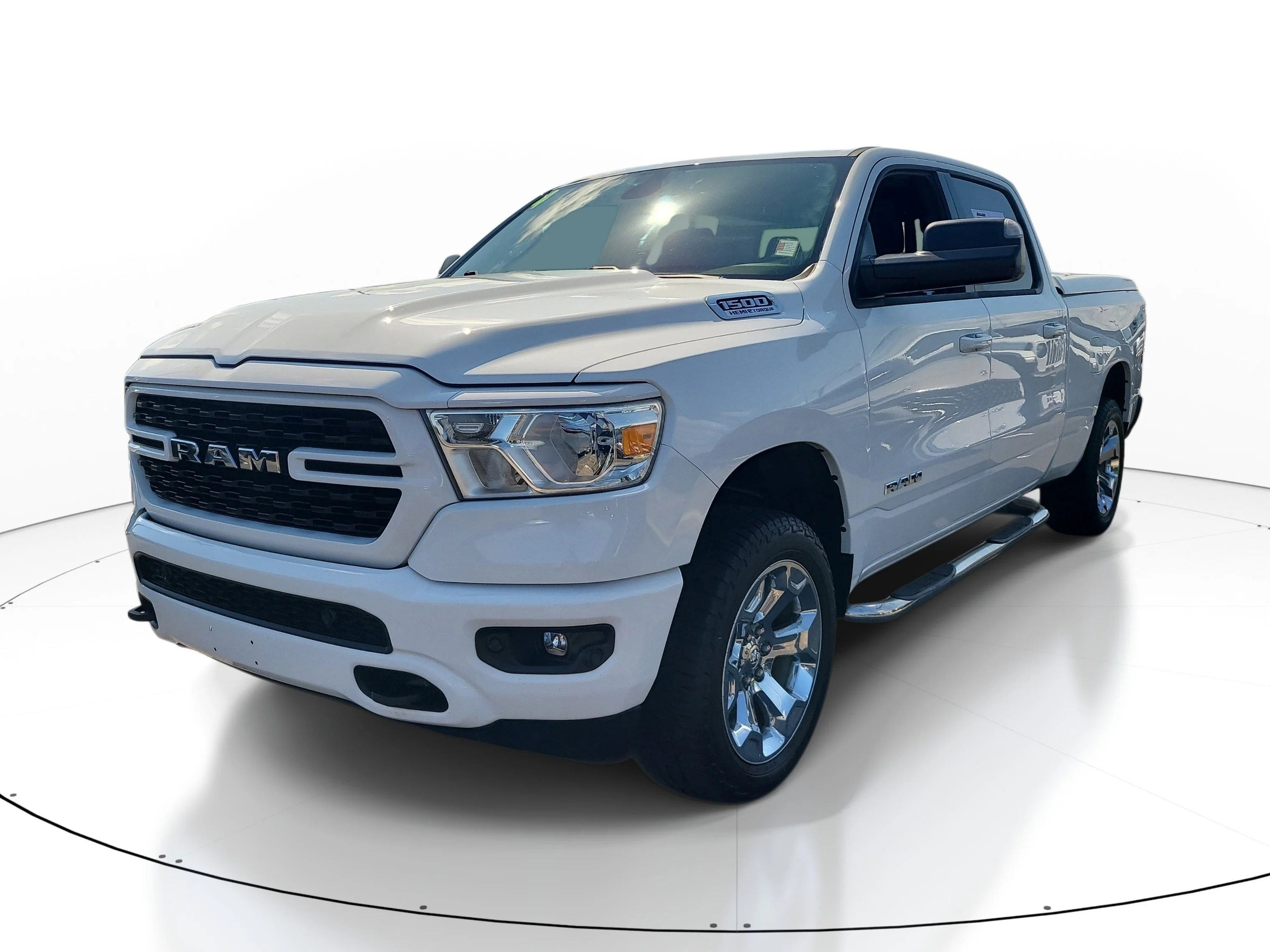 Used 2024 Bright White Clearcoat Ram Big Horn image 3
