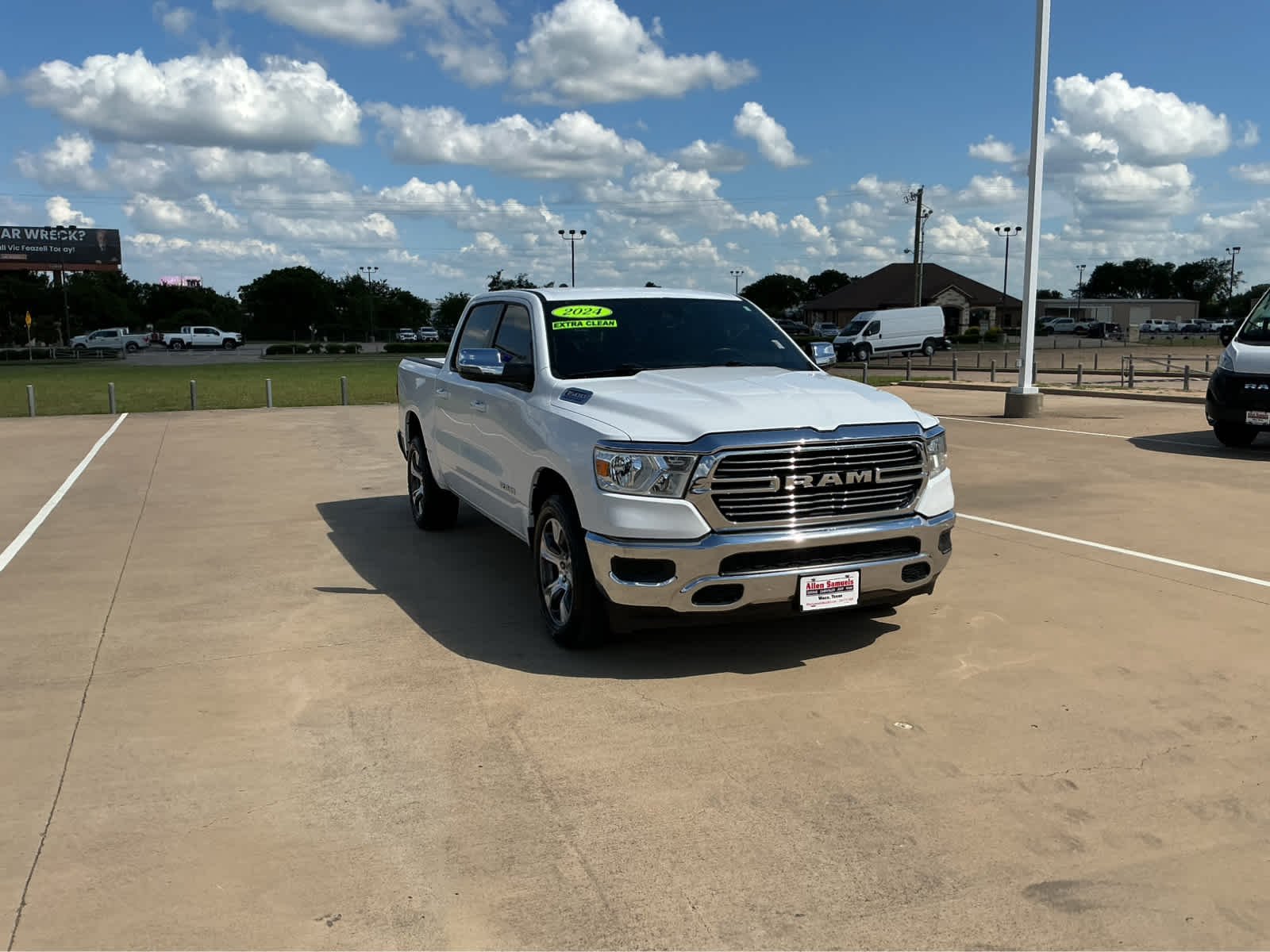 Used 2024 Bright White Clearcoat Ram Laramie image 4