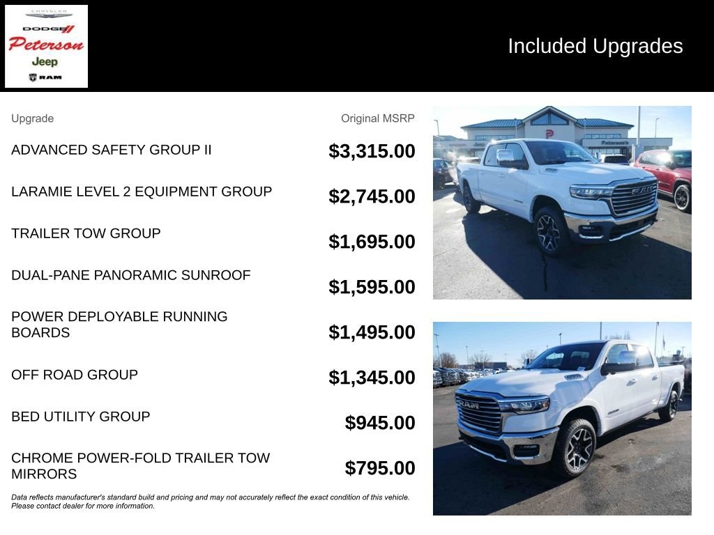 New 2026 Bright White Clear-Coat Exterior Paint RAM LARAMIE image 13