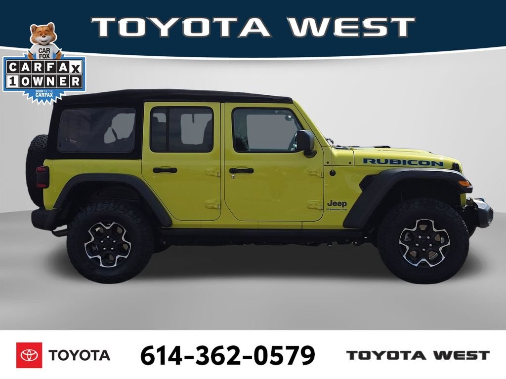 Used 2023 Yellow Jeep Rubicon 4xe image 4
