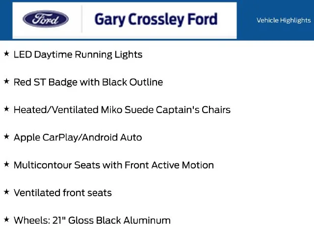 New 2027 Agate Black Metallic Ford ST image 19