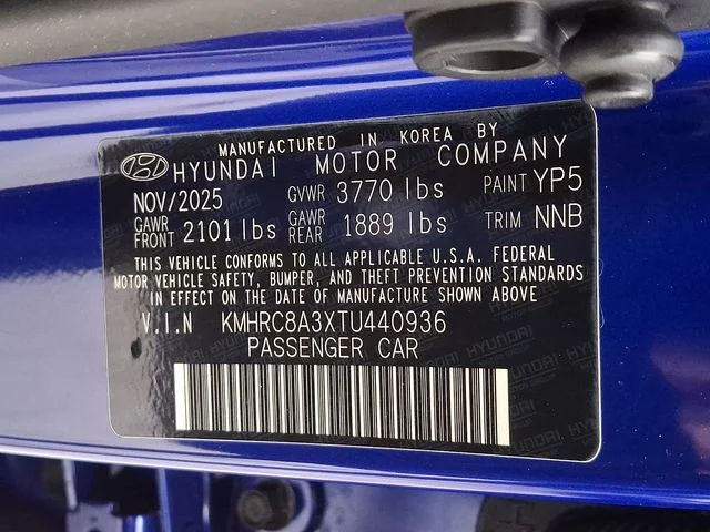 New 2026 Blue Hyundai SEL image 21