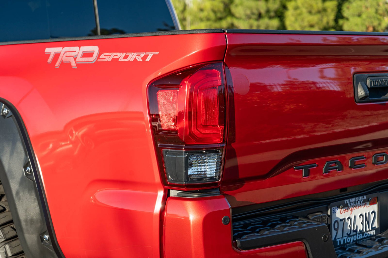 Used 2018 Barcelona Red Metallic Toyota TRD Sport image 7