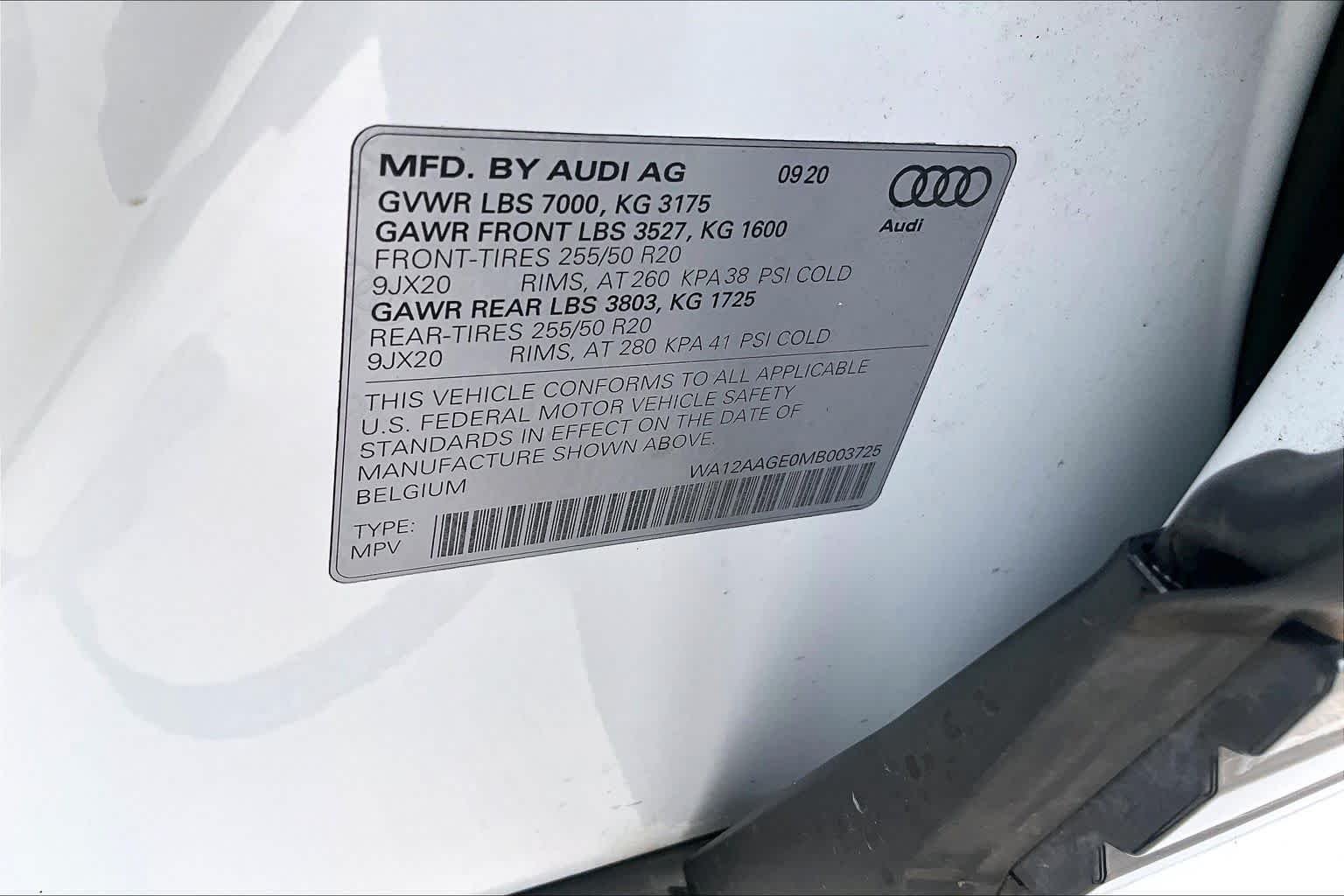 Used 2021 Glacier White Metallic Audi Premium Plus image 32