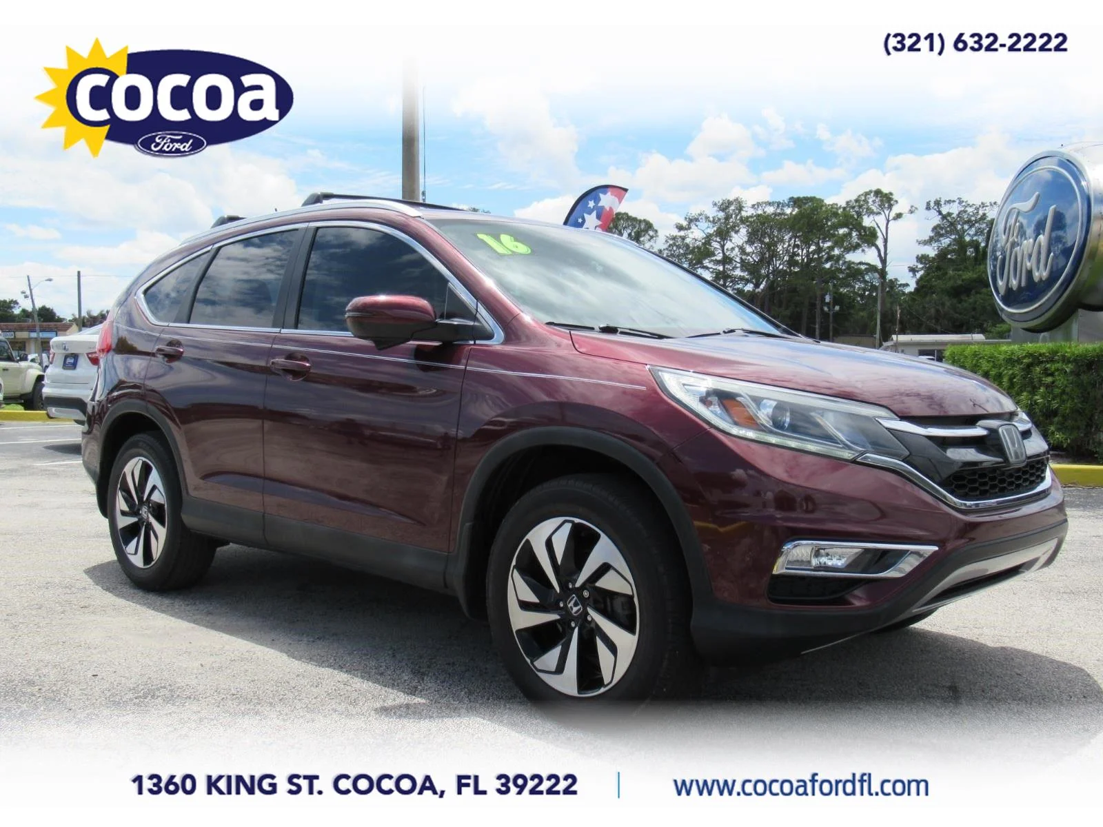 Used 2016 Burgundy Honda Touring image 1