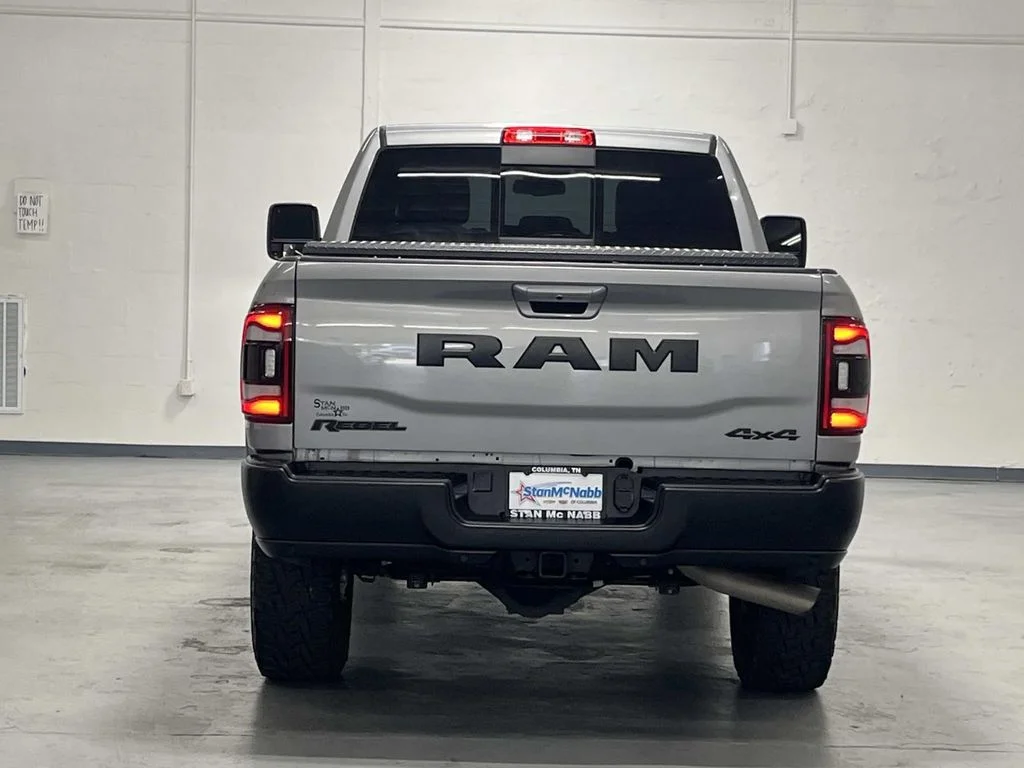 Used 2024 Billet Silver Metallic Clearcoat Ram Rebel Crew Cab 6.7L Diesel 4x4 1 Owner image 7