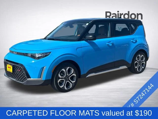Used 2025 Surf Blue/Black Kia EX image 3