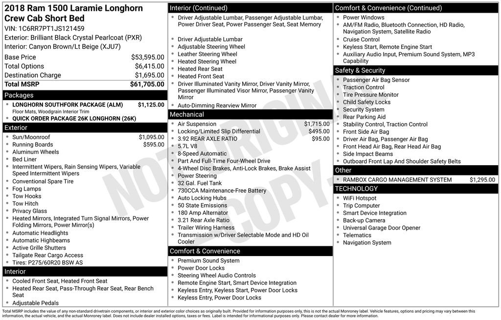 Used 2018 Black Ram Laramie Longhorn image 24