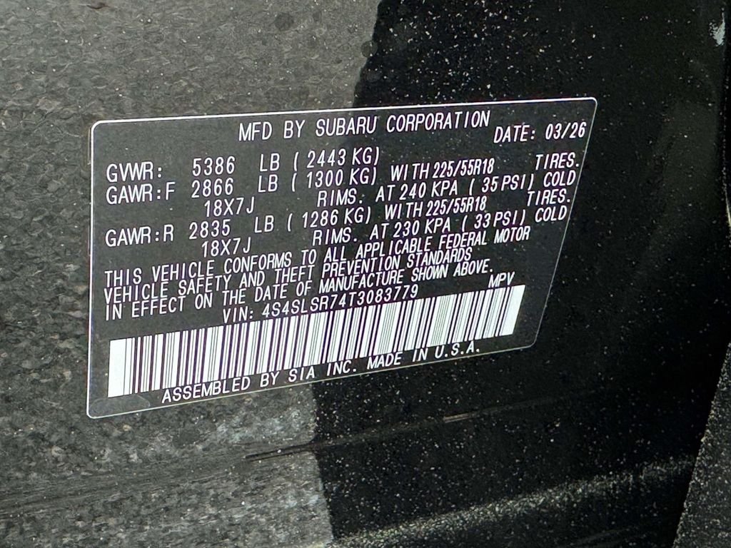 New 2026 CRYSTAL BLACK SILICA Subaru Limited Hybrid image 25