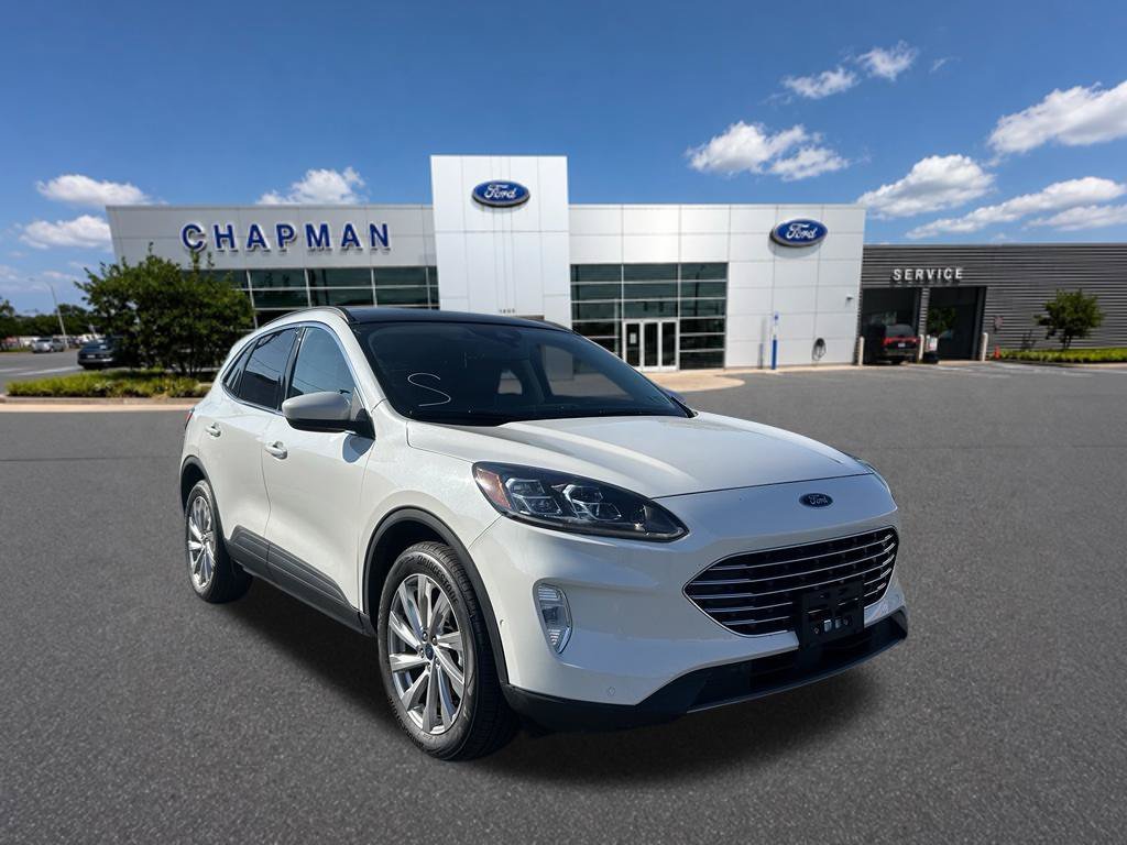 Used 2022 White Metallic Ford Titanium image 7